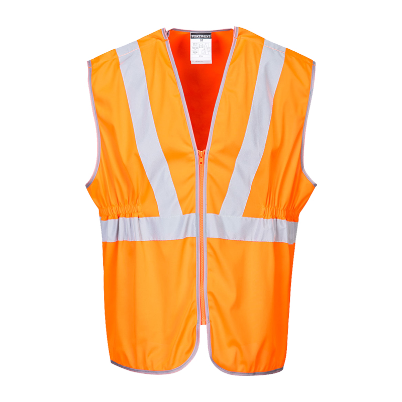 PortWest RT20 RIS Warnschutz Weste mit Reissverschluß