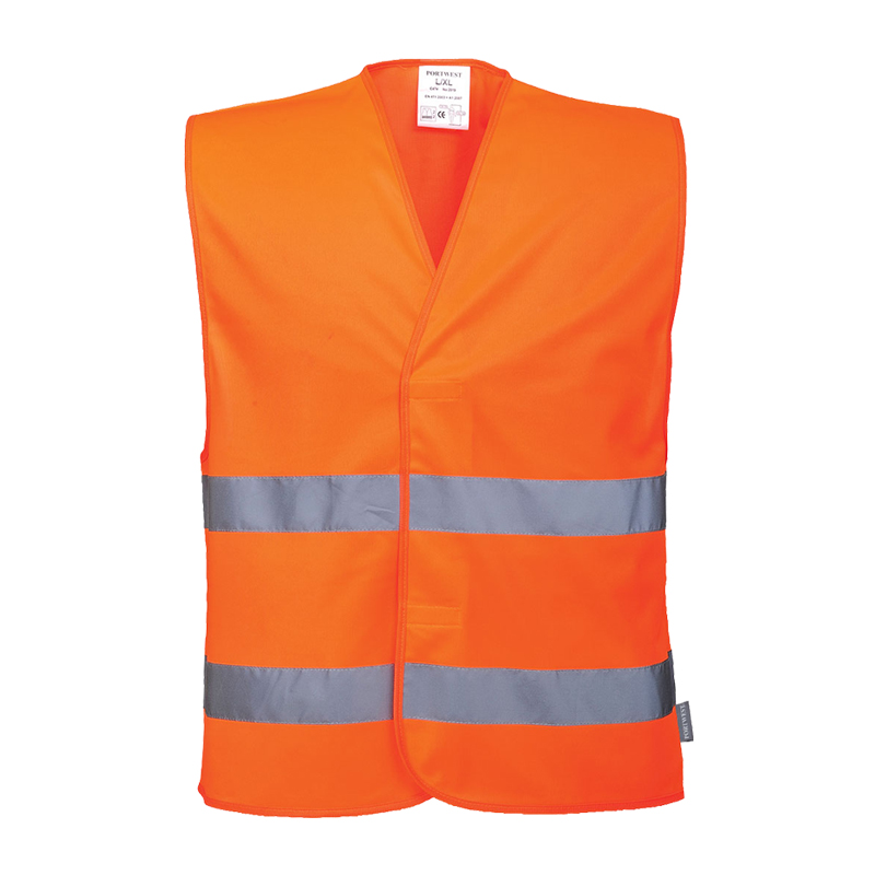PortWest C474 Warnschutz Weste einfache Ausführung