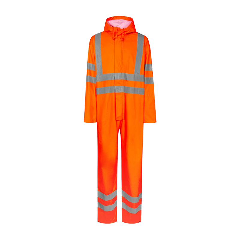 Lyngsøe FR-LR57 flammhemmender Hi Vis Warnschutz Regen Overall