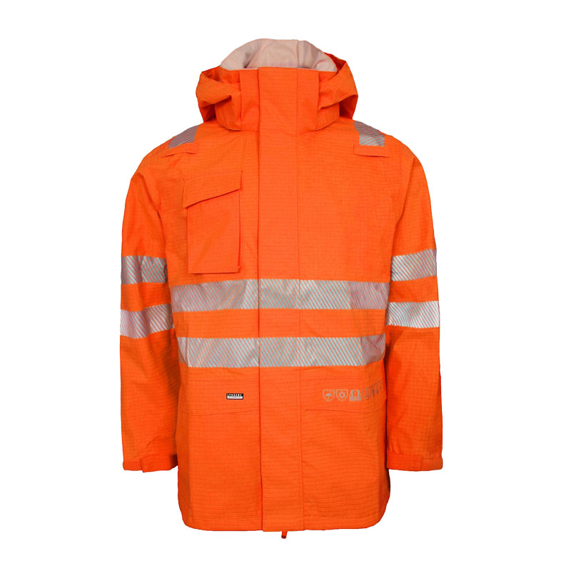 Lyngsøe Electric ARC-LR19055 MultiNorm Hi Vis Warnschutz Regenjacke | APC1