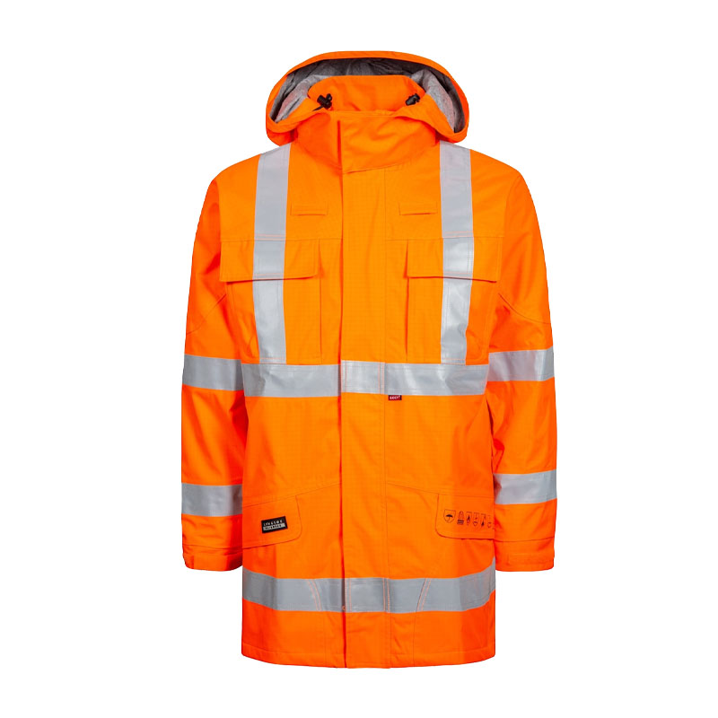 Lyngsøe Electric ARC-LR17055 MultiNorm Hi Vis Warnschutz Regenjacke | APC2
