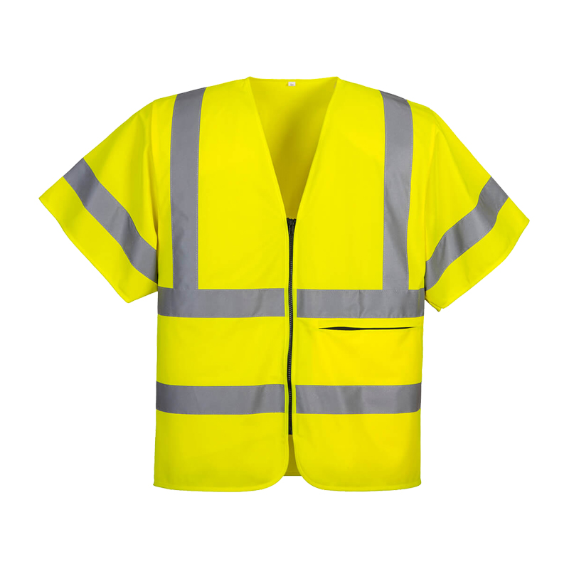 PortWest C372 Warnschutz Weste 1/4 Arm Klasse 2