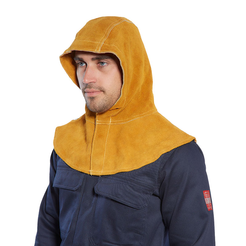 PortWest SW33 Leder Schweisser Haube zum Schweissen und Flexen